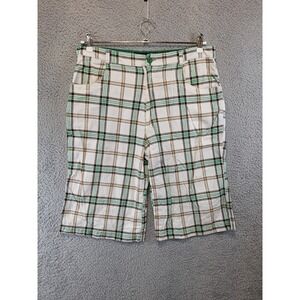 Five Elementz Shorts Mens 36 Multi Plaid Cotton Flat Front Regular Fit Outdoor